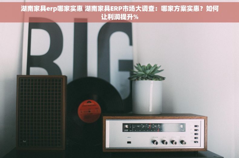 湖南家具erp哪家实惠 湖南家具ERP市场大调查：哪家方案实惠？如何让利润提升%