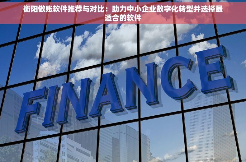 衡阳做账软件推荐与对比：助力中小企业数字化转型并选择最适合的软件