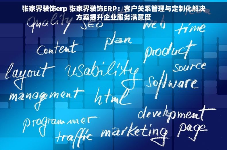 张家界装饰erp 张家界装饰ERP：客户关系管理与定制化解决方案提升企业服务满意度