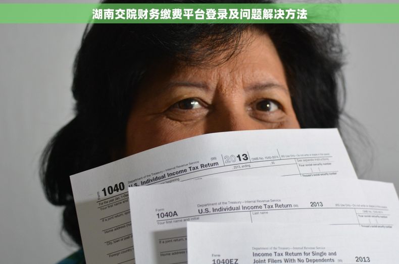 湖南交院财务缴费平台登录及问题解决方法