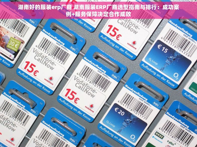 湖南好的服装erp厂商 湖南服装ERP厂商选型指南与排行：成功案例+服务保障决定合作成败