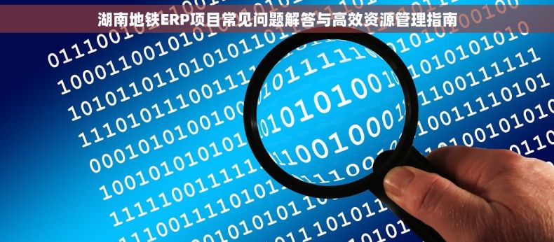 湖南地铁ERP项目常见问题解答与高效资源管理指南