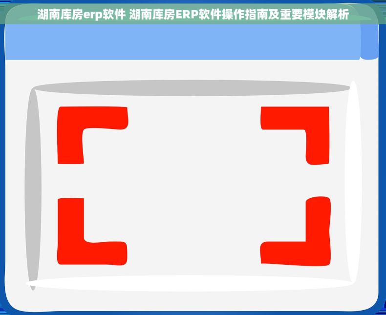 湖南库房erp软件 湖南库房ERP软件操作指南及重要模块解析