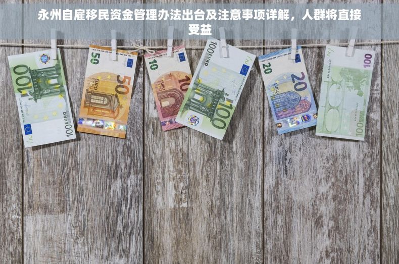 永州自雇移民资金管理办法出台及注意事项详解，人群将直接受益