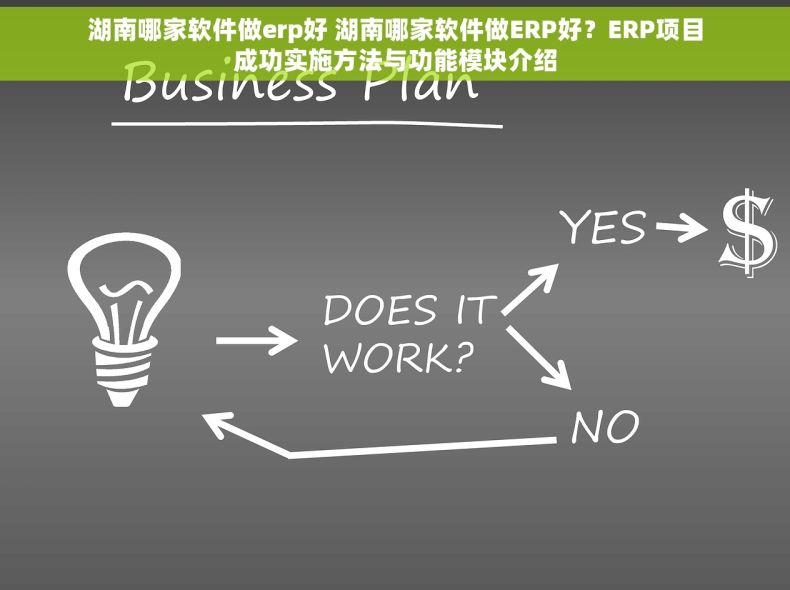 湖南哪家软件做erp好 湖南哪家软件做ERP好？ERP项目成功实施方法与功能模块介绍