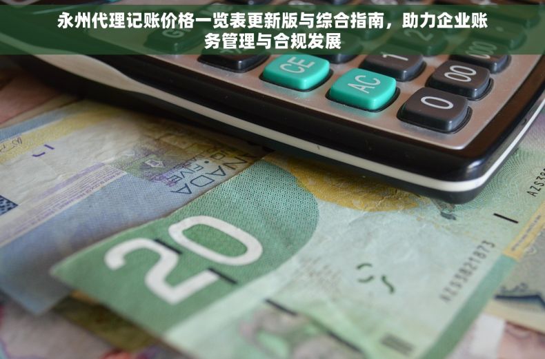 永州代理记账价格一览表更新版与综合指南，助力企业账务管理与合规发展