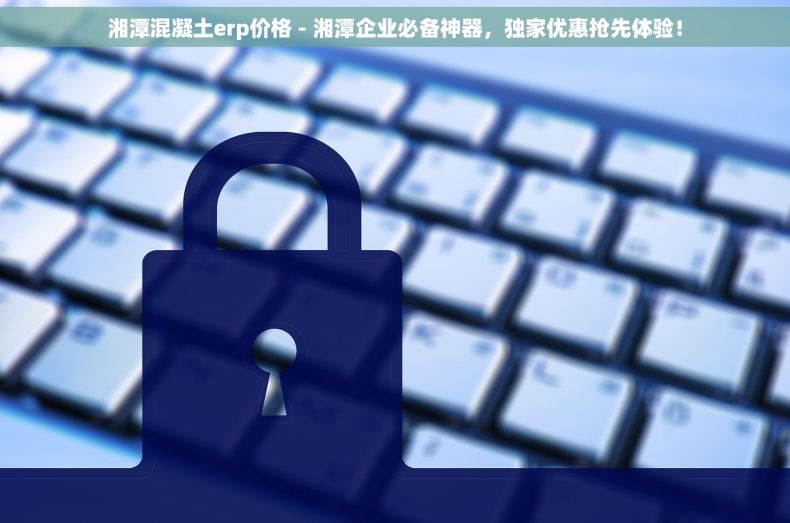 湘潭混凝土erp价格 - 湘潭企业必备神器，独家优惠抢先体验！