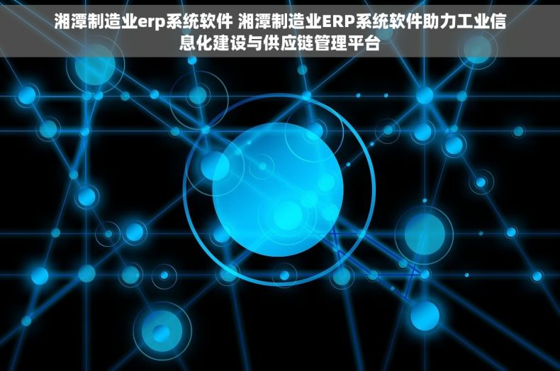 湘潭制造业erp系统软件 湘潭制造业ERP系统软件助力工业信息化建设与供应链管理平台
