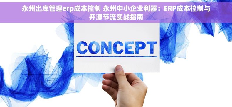 永州出库管理erp成本控制 永州中小企业利器：ERP成本控制与开源节流实战指南