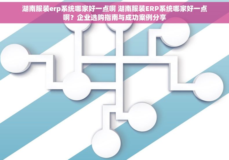 湖南服装erp系统哪家好一点啊 湖南服装ERP系统哪家好一点啊？企业选购指南与成功案例分享