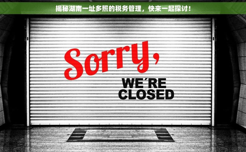 揭秘湖南一址多照的税务管理，快来一起探讨！