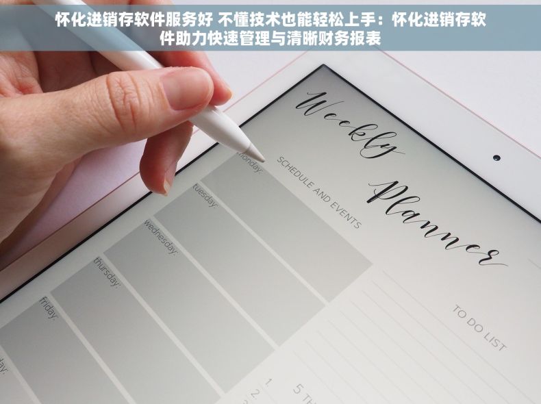 怀化进销存软件服务好 不懂技术也能轻松上手：怀化进销存软件助力快速管理与清晰财务报表