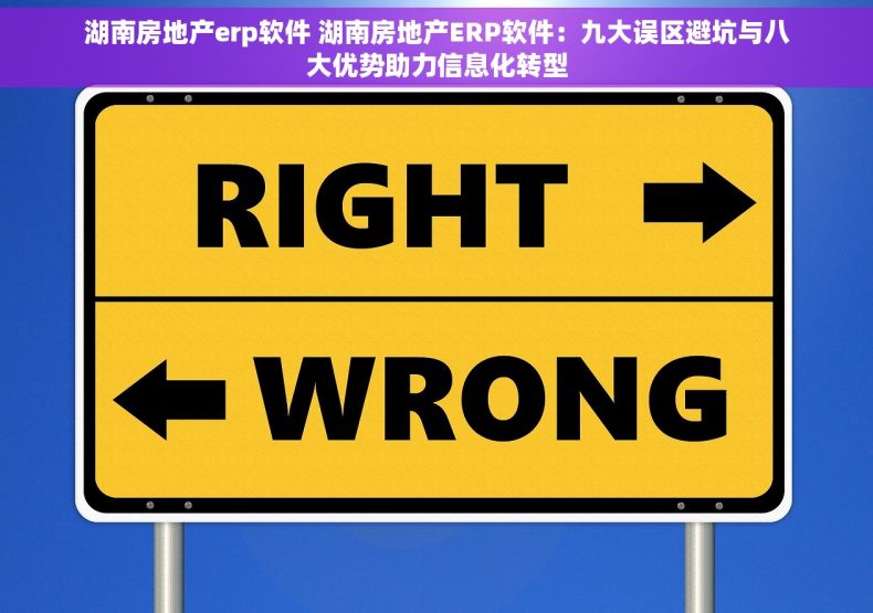 湖南房地产erp软件 湖南房地产ERP软件：九大误区避坑与八大优势助力信息化转型