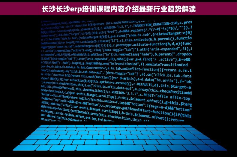 长沙长沙erp培训课程内容介绍最新行业趋势解读