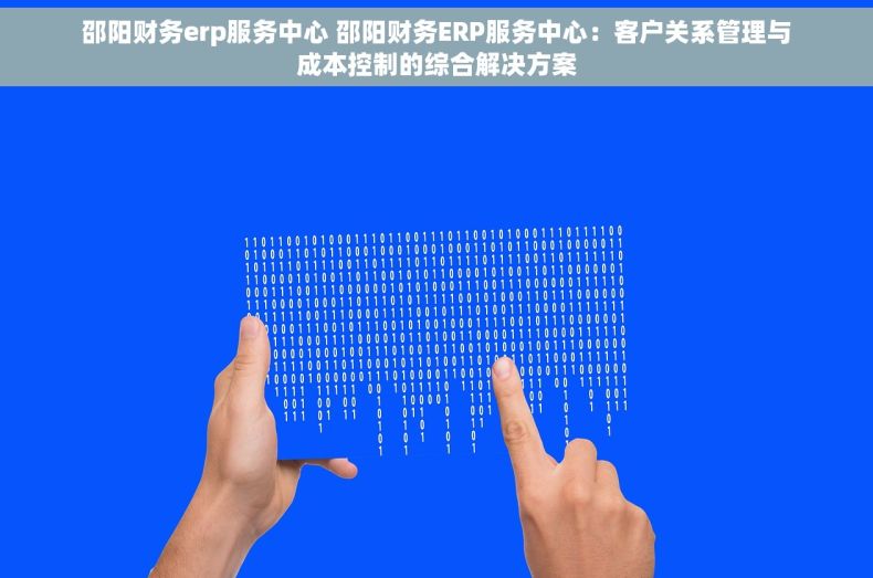邵阳财务erp服务中心 邵阳财务ERP服务中心：客户关系管理与成本控制的综合解决方案