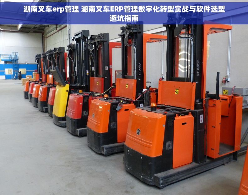 湖南叉车erp管理 湖南叉车ERP管理数字化转型实战与软件选型避坑指南