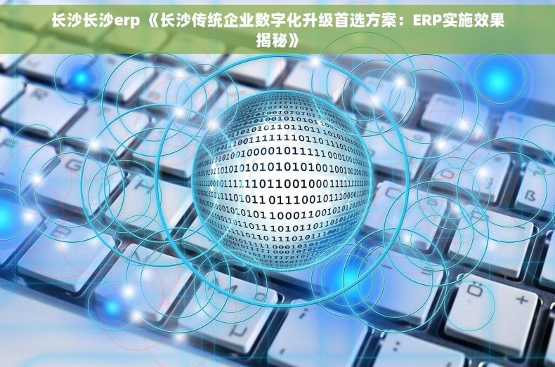 长沙长沙erp 《长沙传统企业数字化升级首选方案：ERP实施效果揭秘》