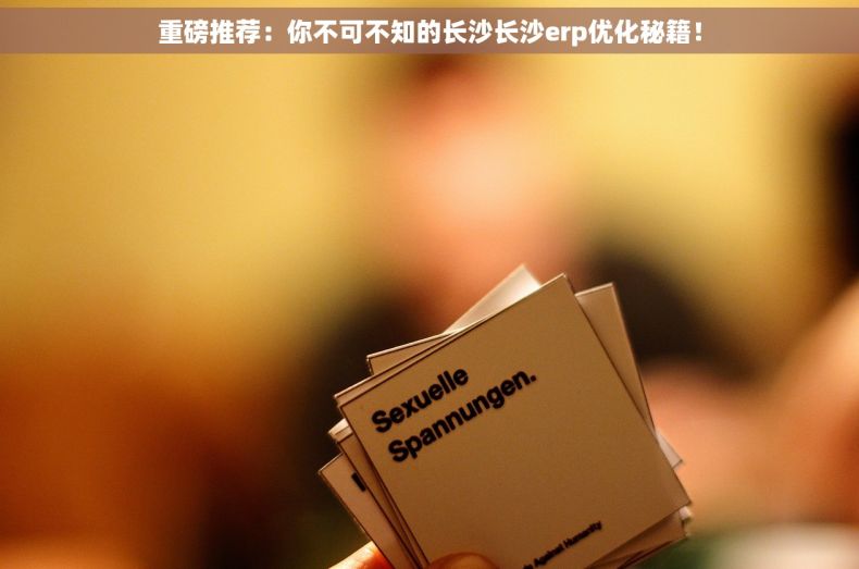 重磅推荐：你不可不知的长沙长沙erp优化秘籍！