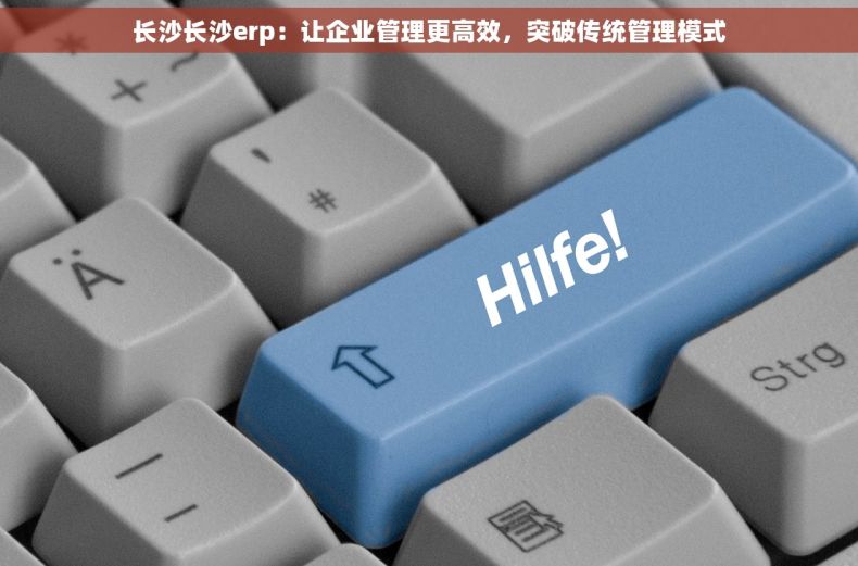 长沙长沙erp：让企业管理更高效，突破传统管理模式
