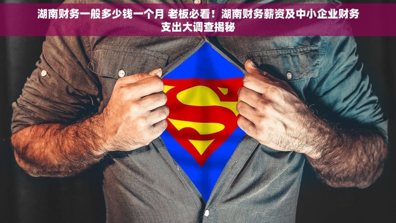 湖南财务一般多少钱一个月 老板必看！湖南财务薪资及中小企业财务支出大调查揭秘