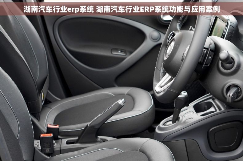 湖南汽车行业erp系统 湖南汽车行业ERP系统功能与应用案例