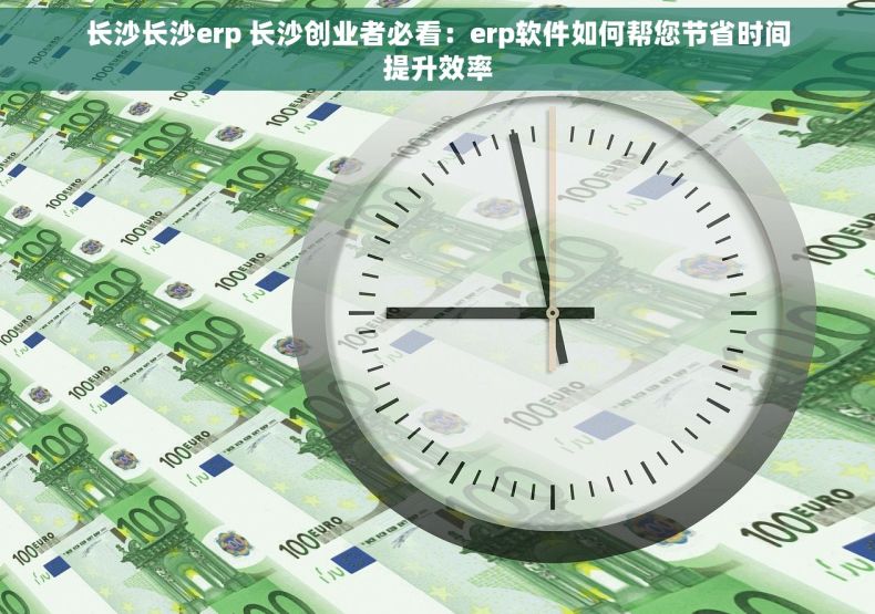 长沙长沙erp 长沙创业者必看：erp软件如何帮您节省时间提升效率