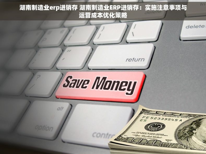 湖南制造业erp进销存 湖南制造业ERP进销存：实施注意事项与运营成本优化策略