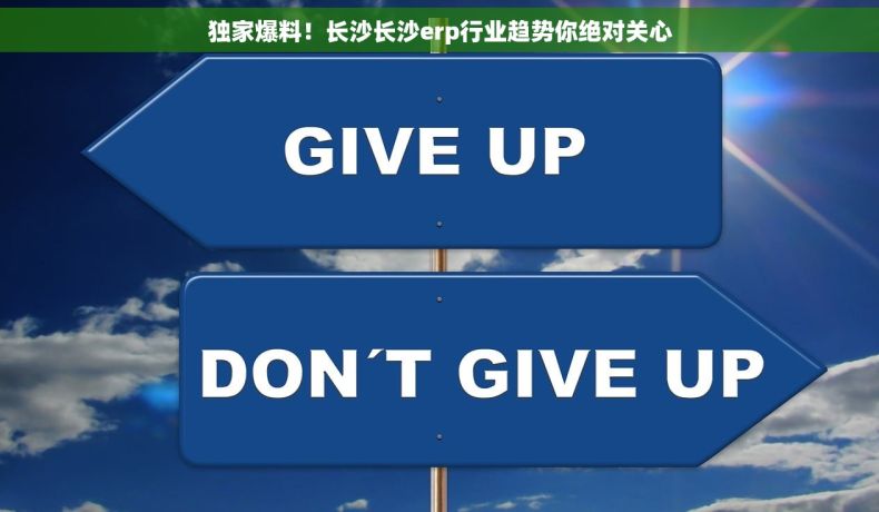 独家爆料！长沙长沙erp行业趋势你绝对关心