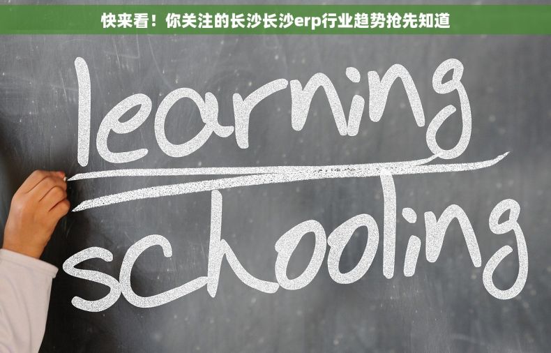 快来看！你关注的长沙长沙erp行业趋势抢先知道