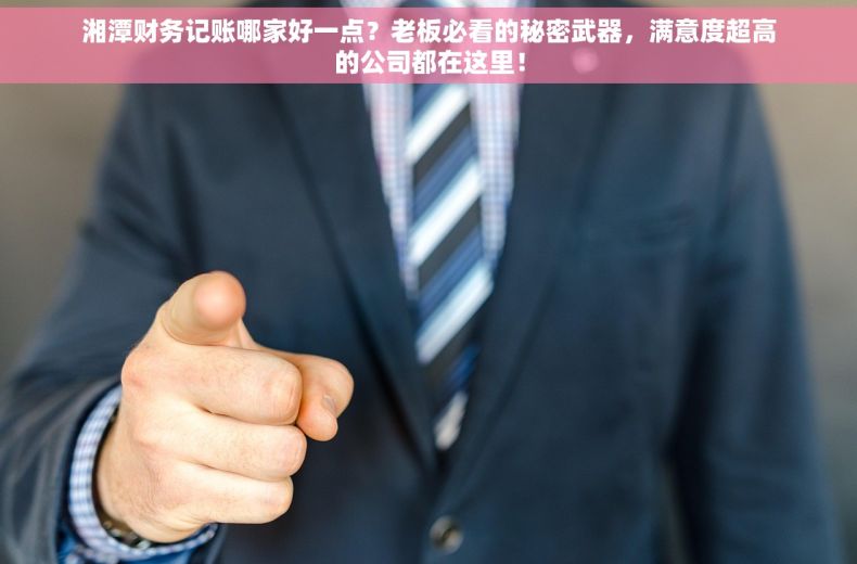 湘潭财务记账哪家好一点？老板必看的秘密武器，满意度超高的公司都在这里！