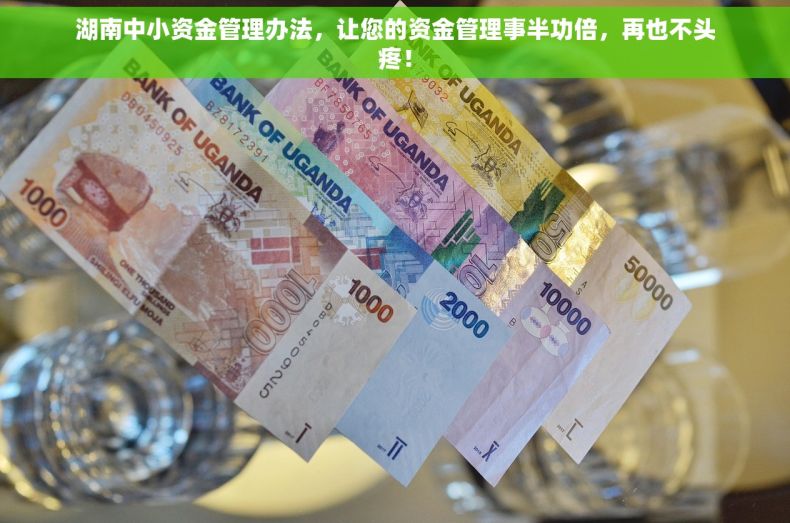 湖南中小资金管理办法，让您的资金管理事半功倍，再也不头疼！