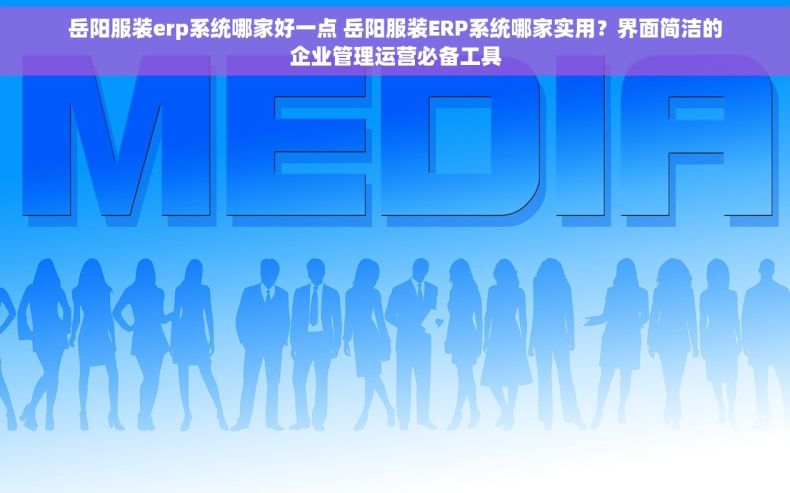 岳阳服装erp系统哪家好一点 岳阳服装ERP系统哪家实用？界面简洁的企业管理运营必备工具