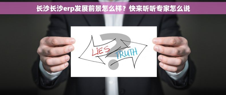 长沙长沙erp发展前景怎么样？快来听听专家怎么说