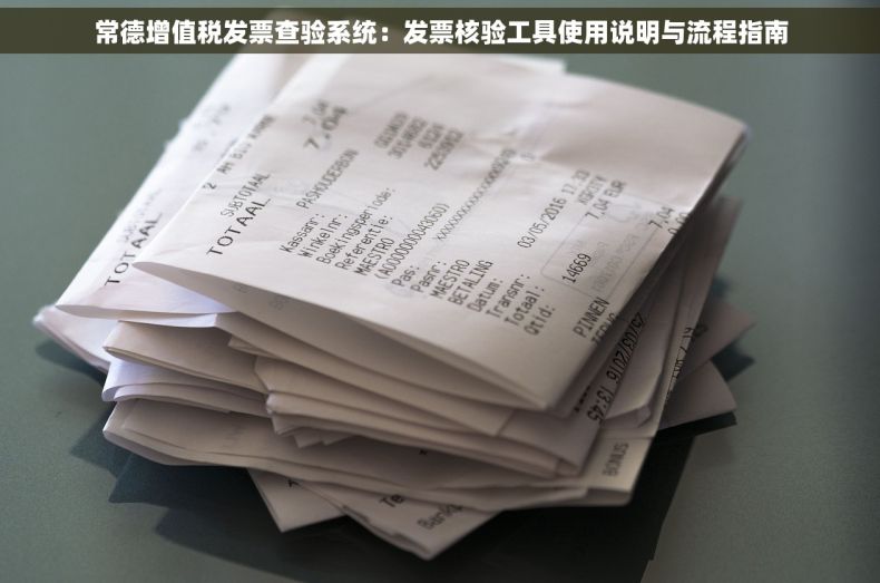 常德增值税发票查验系统：发票核验工具使用说明与流程指南