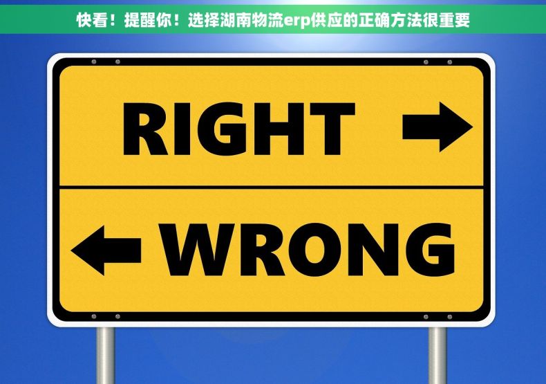 快看！提醒你！选择湖南物流erp供应的正确方法很重要