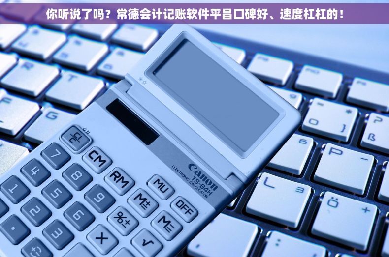 你听说了吗？常德会计记账软件平昌口碑好、速度杠杠的！