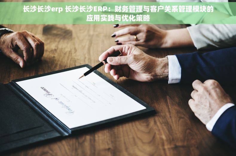 长沙长沙erp 长沙长沙ERP：财务管理与客户关系管理模块的应用实践与优化策略