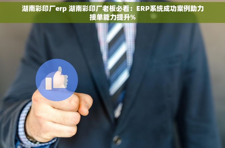 湖南彩印厂erp 湖南彩印厂老板必看：ERP系统成功案例助力接单能力提升%