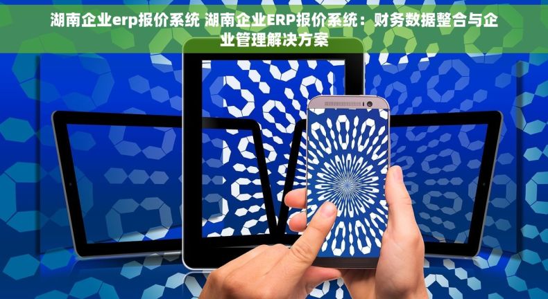 湖南企业erp报价系统 湖南企业ERP报价系统：财务数据整合与企业管理解决方案