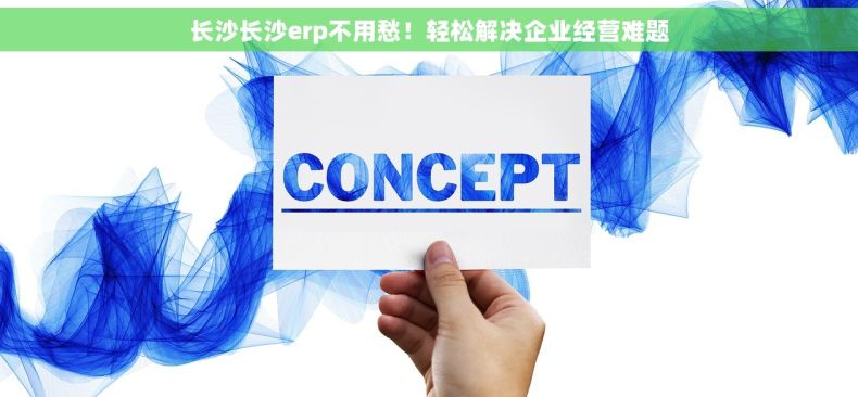 长沙长沙erp不用愁！轻松解决企业经营难题