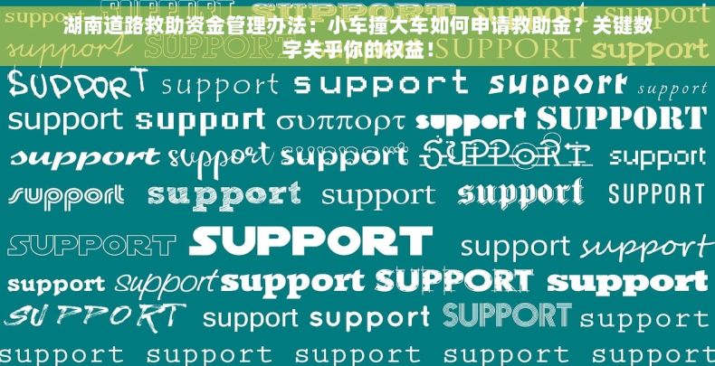 湖南道路救助资金管理办法：小车撞大车如何申请救助金？关键数字关乎你的权益！