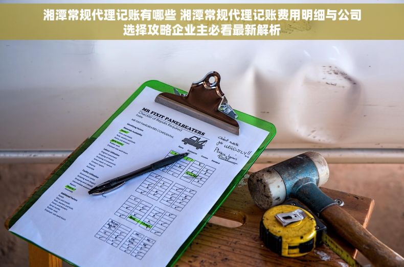 湘潭常规代理记账有哪些 湘潭常规代理记账费用明细与公司选择攻略企业主必看最新解析