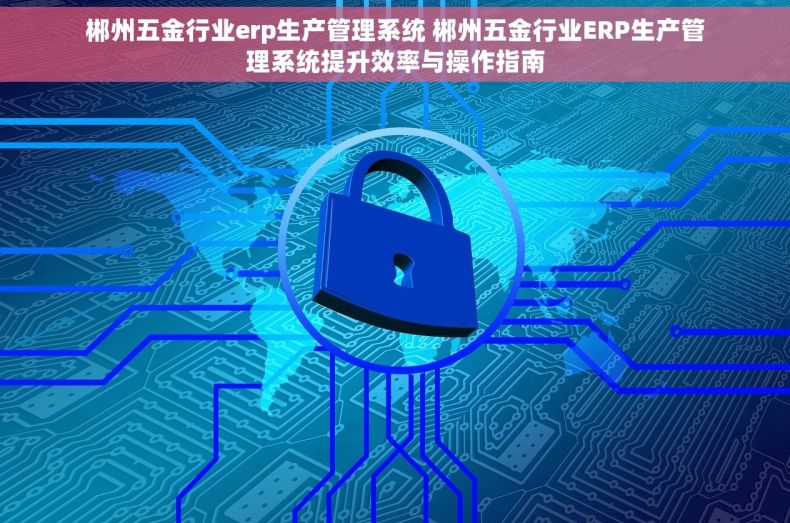 郴州五金行业erp生产管理系统 郴州五金行业ERP生产管理系统提升效率与操作指南