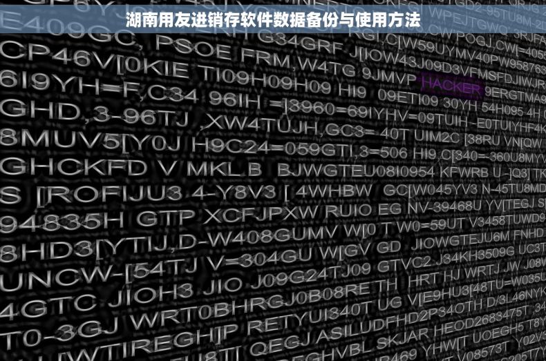 湖南用友进销存软件数据备份与使用方法