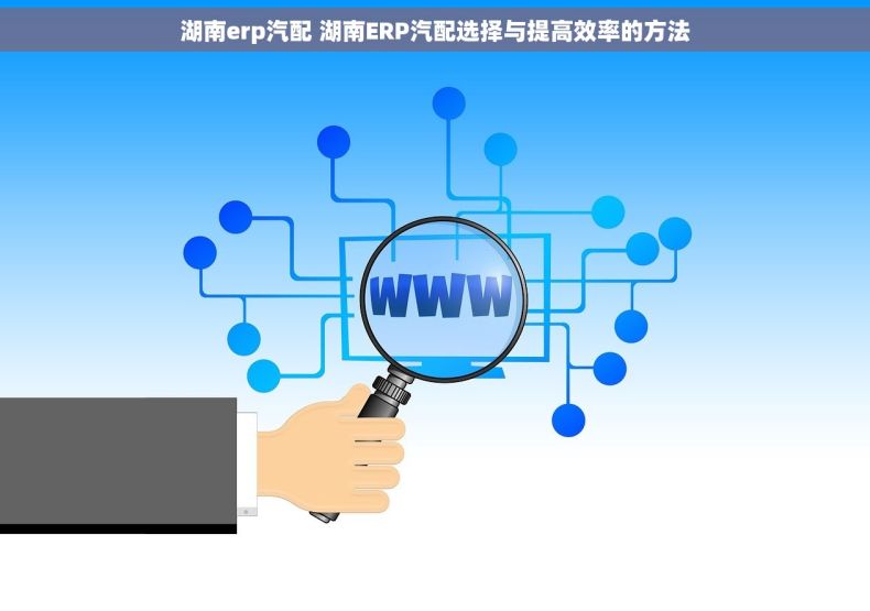 湖南erp汽配 湖南ERP汽配选择与提高效率的方法