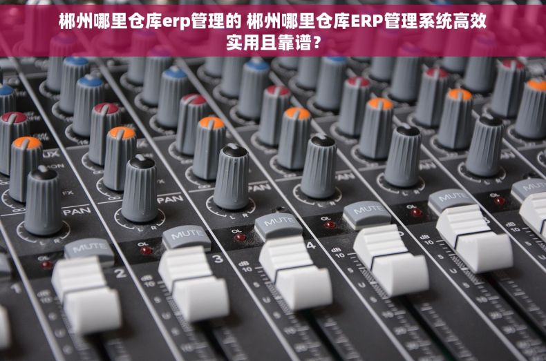 郴州哪里仓库erp管理的 郴州哪里仓库ERP管理系统高效实用且靠谱？
