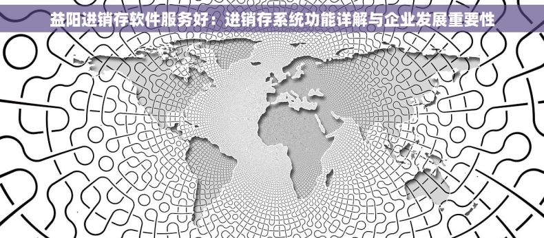 益阳进销存软件服务好：进销存系统功能详解与企业发展重要性
