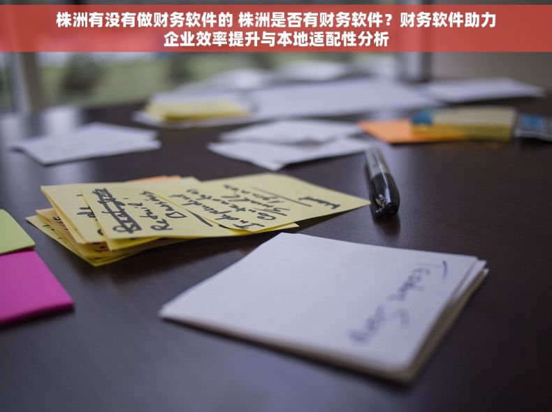 株洲有没有做财务软件的 株洲是否有财务软件？财务软件助力企业效率提升与本地适配性分析