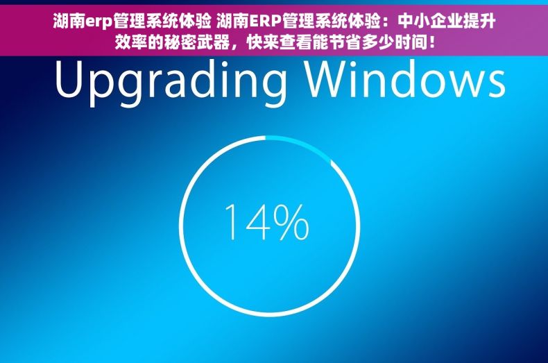 湖南erp管理系统体验 湖南ERP管理系统体验：中小企业提升效率的秘密武器，快来查看能节省多少时间！