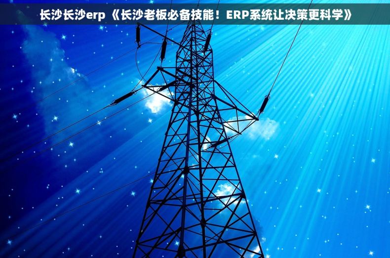 长沙长沙erp 《长沙老板必备技能！ERP系统让决策更科学》